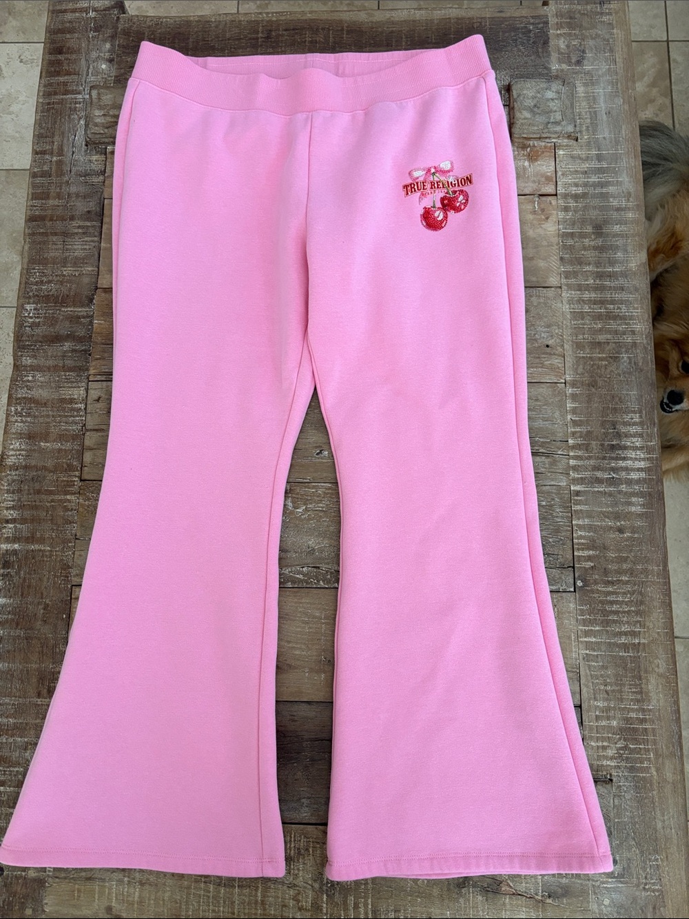 True Religion Cherry Bootcut Fleece Sweatpants
